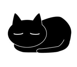 BLACK CAT sticker #960873