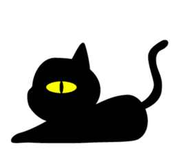 BLACK CAT sticker #960875