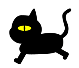 BLACK CAT sticker #960876