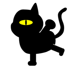 BLACK CAT sticker #960877