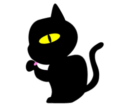 BLACK CAT sticker #960878