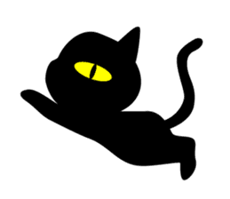 BLACK CAT sticker #960879