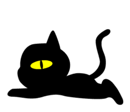 BLACK CAT sticker #960880