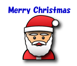 3D Santa Claus wish a Merry Christmas. sticker #961207