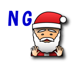 3D Santa Claus wish a Merry Christmas. sticker #961231