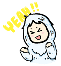 Cute Yeti & Friends sticker #961288