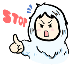 Cute Yeti & Friends sticker #961289