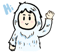 Cute Yeti & Friends sticker #961298