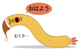 Fried prawn group sticker #961334