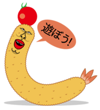 Fried prawn group sticker #961337