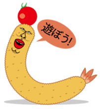 Fried prawn group sticker #961337