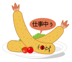 Fried prawn group sticker #961343
