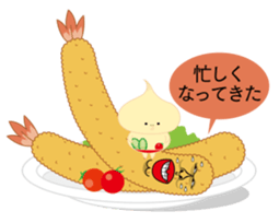 Fried prawn group sticker #961344