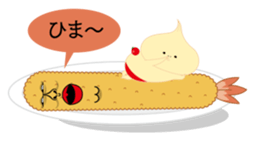 Fried prawn group sticker #961352
