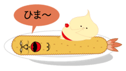 Fried prawn group sticker #961352