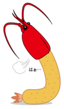 Fried prawn group sticker #961359