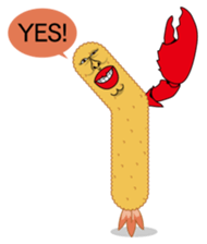 Fried prawn group sticker #961362