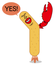 Fried prawn group sticker #961362