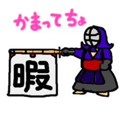 japanese swordman sticker #961870