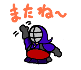 japanese swordman sticker #961871