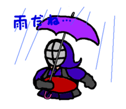 japanese swordman sticker #961876