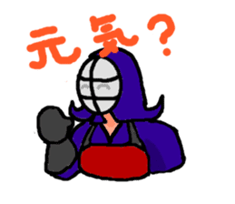 japanese swordman sticker #961877