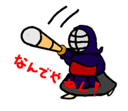 japanese swordman sticker #961878