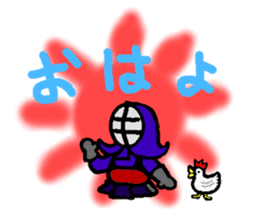 japanese swordman sticker #961884