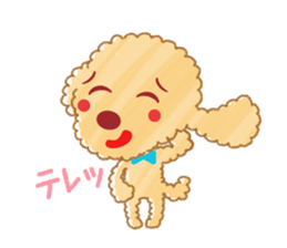 A lovely toy poodle(Apricot) sticker #961929