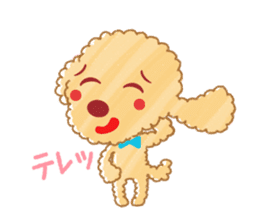 A lovely toy poodle(Apricot) sticker #961929