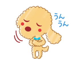 A lovely toy poodle(Apricot) sticker #961933