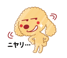 A lovely toy poodle(Apricot) sticker #961934