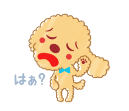 A lovely toy poodle(Apricot) sticker #961935