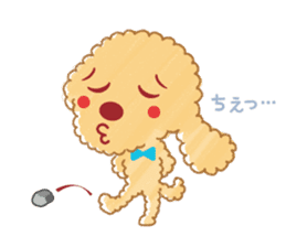 A lovely toy poodle(Apricot) sticker #961941