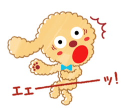 A lovely toy poodle(Apricot) sticker #961943
