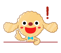 A lovely toy poodle(Apricot) sticker #961955