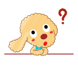 A lovely toy poodle(Apricot) sticker #961956