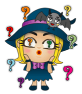 And witch and demon and bat sticker #962494