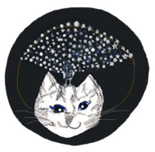 Cat-Happy praise of the Luna Kannon sticker #962689