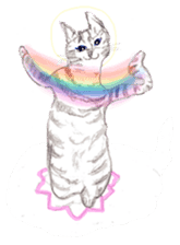 Cat-Happy praise of the Luna Kannon sticker #962691