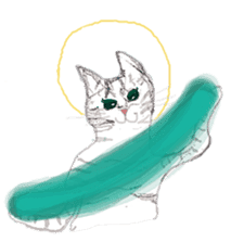 Cat-Happy praise of the Luna Kannon sticker #962695