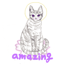 Cat-Happy praise of the Luna Kannon sticker #962701