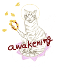 Cat-Happy praise of the Luna Kannon sticker #962703