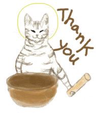 Cat-Happy praise of the Luna Kannon sticker #962706