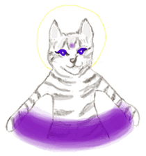 Cat-Happy praise of the Luna Kannon sticker #962712