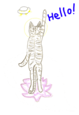 Cat-Happy praise of the Luna Kannon sticker #962713