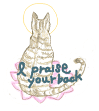 Cat-Happy praise of the Luna Kannon sticker #962719