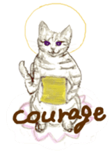 Cat-Happy praise of the Luna Kannon sticker #962725