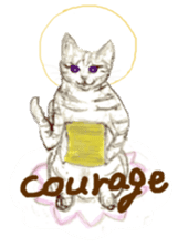 Cat-Happy praise of the Luna Kannon sticker #962725