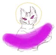 Cat-Happy praise of the Luna Kannon sticker #962726